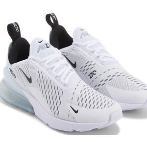 Nike Women's White and Black Air Max 270 Sneakers